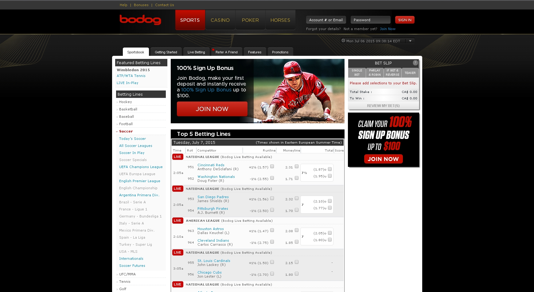 Pro sports betting lines spread betting platforms review of systems
